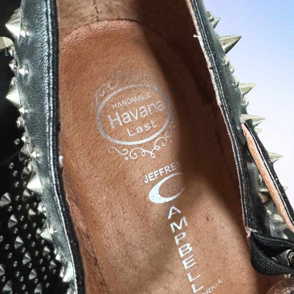 JEFFREY CAMPBELL PRICKLY SPIKE PLATFORM SHOES in BLACK - Picture 11 of 12